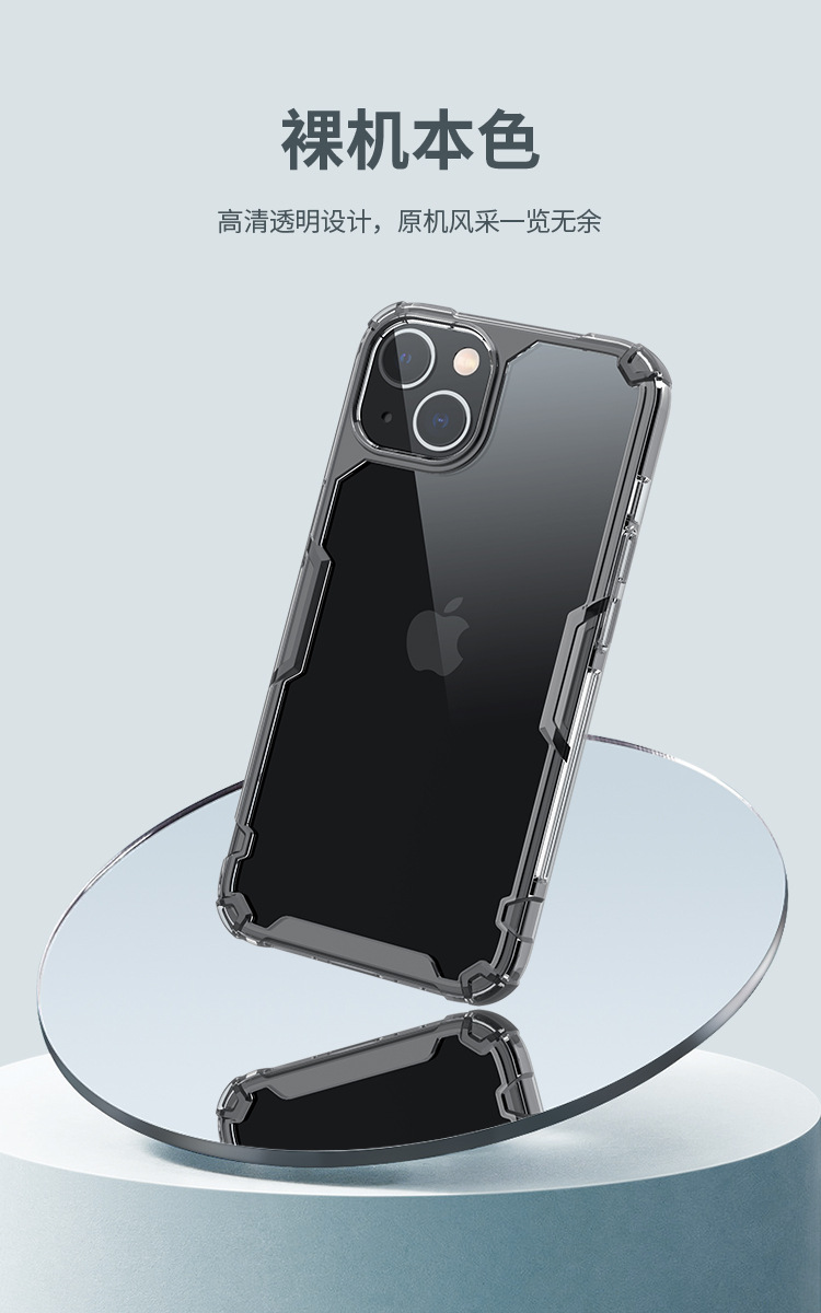 Ốp lưng trong suốt chống sốc viền dày cho iPhone 14 Pro Max — Màu sắc tự nhiên Pro-Màu xanh lam, Màu sắc tự nhiên Pro-Màu Tím chi tiết 4