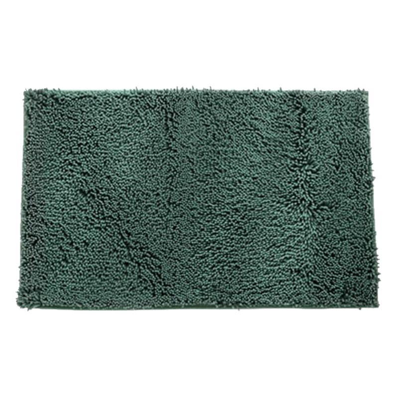 Amazon caliente puerta del dormitorio de chenilla delgada alfombra de piso absorbente alfombra de la puerta de la bañera baño antideslizante alfombra del piso