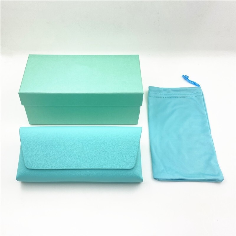 Original Sun Myopia Simple Compression Storage suit Brand Fashion high quality Sunglasses Tiff TI Glasses Box