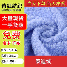 大量现货  泰迪绒 小泰迪   玩具绒布  时装绒布  当天发货
