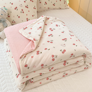 2025 New Cool Silk Ice Bean Summer Quilt (Containing Spandex) Ice Cream Watermelon Quilt 3D Massage