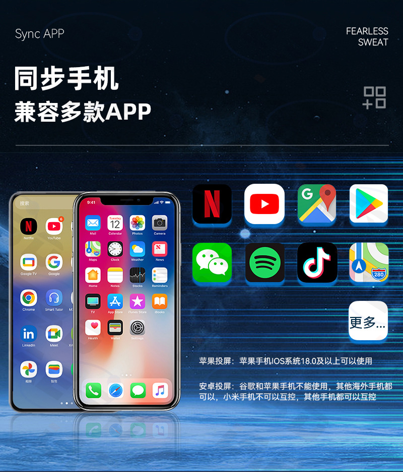 Cross-Border Applicable Apple Android Mirror Screen Projection 4-in-1 Wireless Car Connectivity Smart Reverse Control Carplay Box