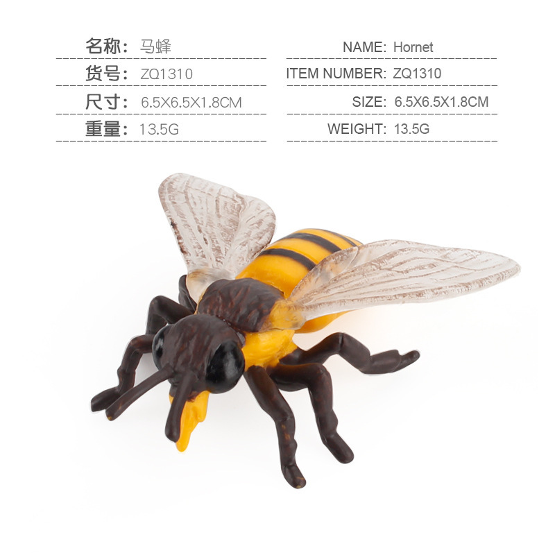 Sólido artificial abeja araña mariposa Naruto ciempiés insecto modelo animal juguete de los niños arena bandeja Decoración