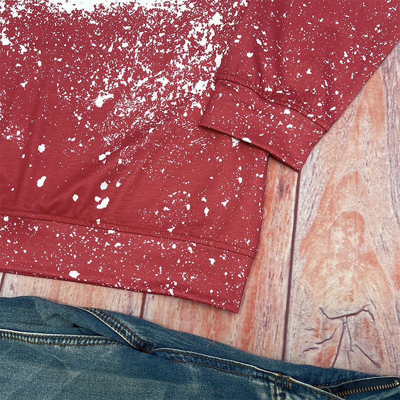 Felpa con cappuccio ampia a maniche lunghe con scollo rotondo autunno e inverno 2024 da donna alla moda con stampa inglese_voghion.com