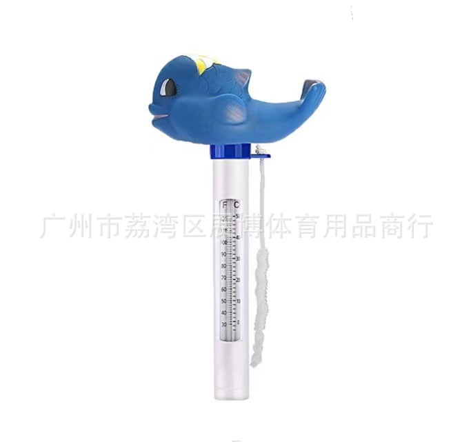 Cartoon thermometer, swimming pool, shark, Amazon