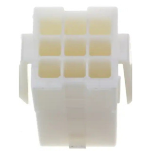 TE AMP Tyco Import Connector 172161-1 4.14mm Pitch 3 Rows 9P White Female Seat in stock