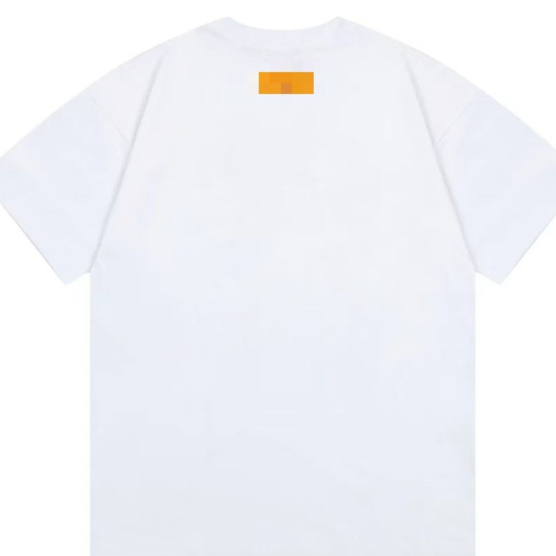 高バージョン Lujia 半袖 Tシャツ 2025 新しいトレンディなブランドロゴプリント高級トレンディな男性と女性の同じスタイル Ljia トレンディなブランド Tシャツ|undefined