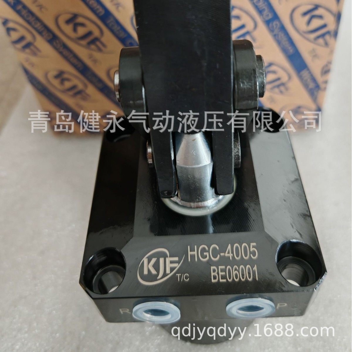 韩国KJF夹紧油缸连杆式夹紧器气动旋转式夹紧器HGC-4005