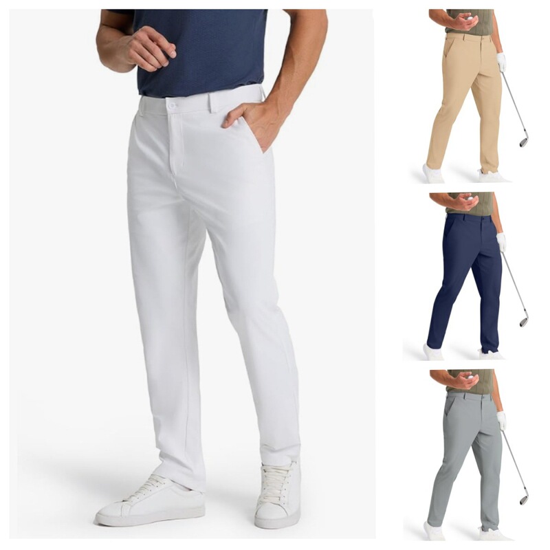 Amazon Men's Golf Tennis Sports Pants Quick-Dry Waterproof Ice Hockey Pants Outdoor Sports Pants Casual Pants