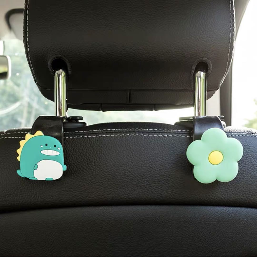 Productos de automóviles creativos, asiento trasero montado en el automóvil, gancho de asiento trasero, gancho de automóvil pequeño, lindo