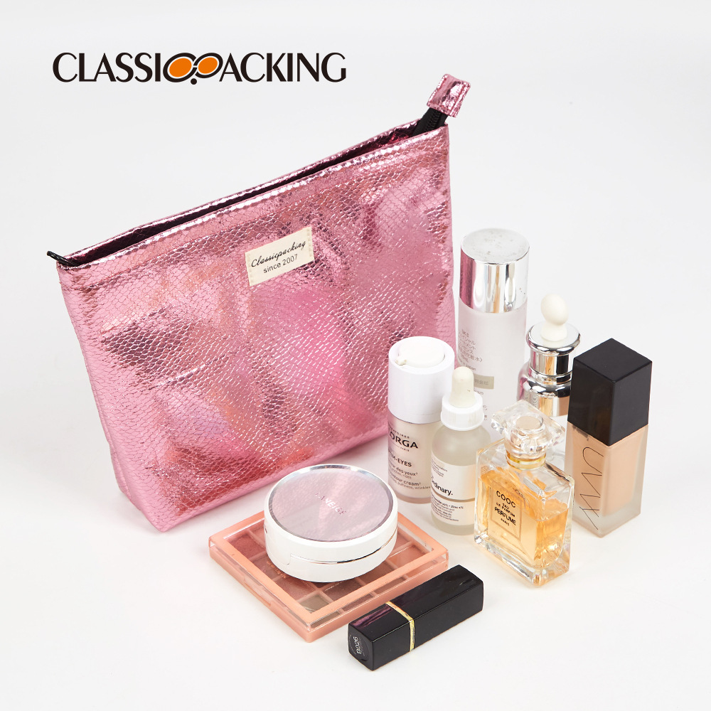 Europeo y americano popular embrague serpiente patrón PVC cosmético bolsa de gran capacidad moda lavado bolsa Portátil Bolsa de almacenamiento para salir