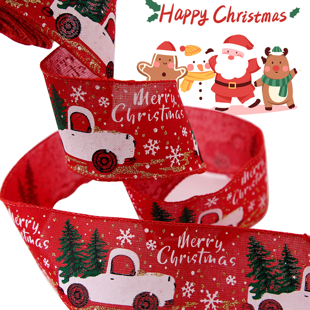 Χριστουγεννιάτικες διακοσμήσεις Χριστουγεννιάτικο δέντρο Κορδέλα κόκκινη 10 μ. κουτί δώρου συσκευασίας κορδέλα_voghion.com