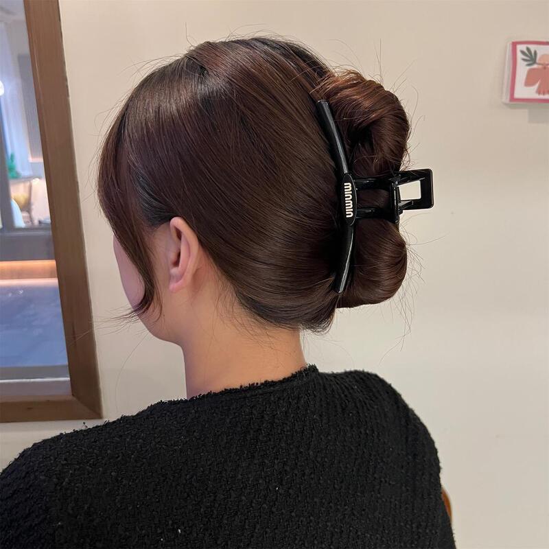 韩系可爱卡通蝴蝶结发夹女后脑勺盘发抓夹大号高级感百搭发卡发饰|undefined