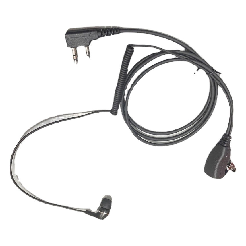 Walkie-Talkie auricular boca ancha en la oreja cómodo resorte de alambre 888S 3107 3207 pequeño auricular de alambre