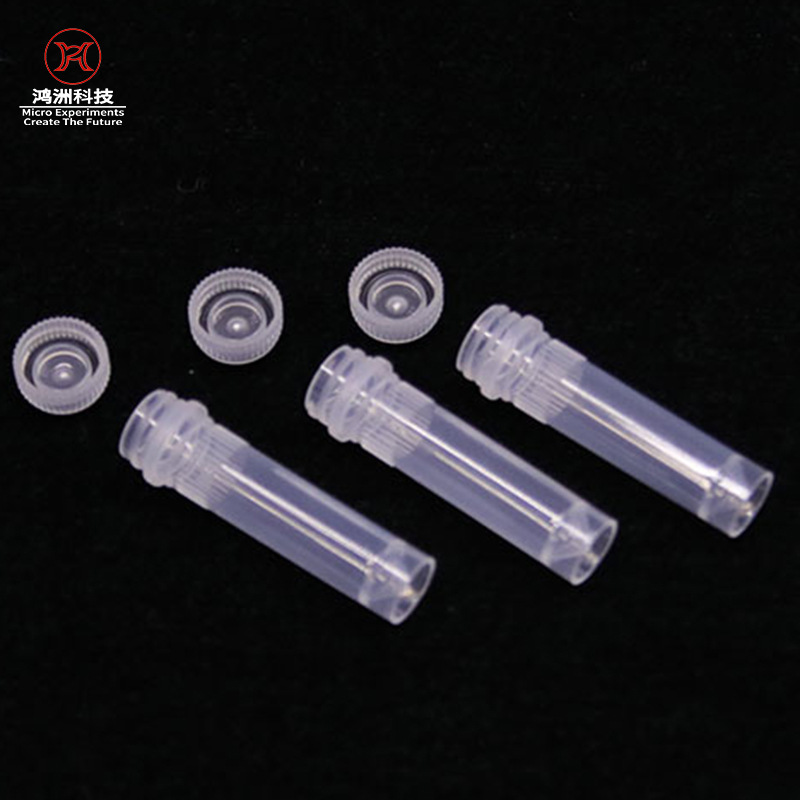 1.5ml Spiral tube Plastic PP laboratory Cell liquid Storage Standing Vials 500 A pack