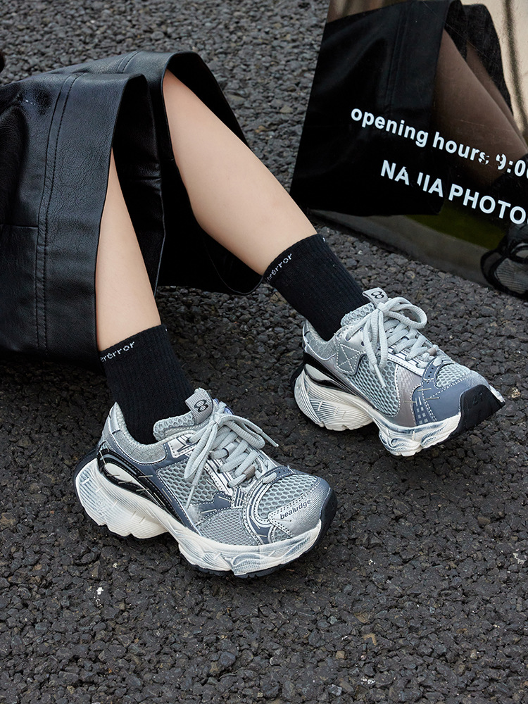 Chaussures de sport pour enfants automne 2025, nouveautés mode vintage, agrafeuse, chaussures de course en maille pour garçons et filles._voghion.com