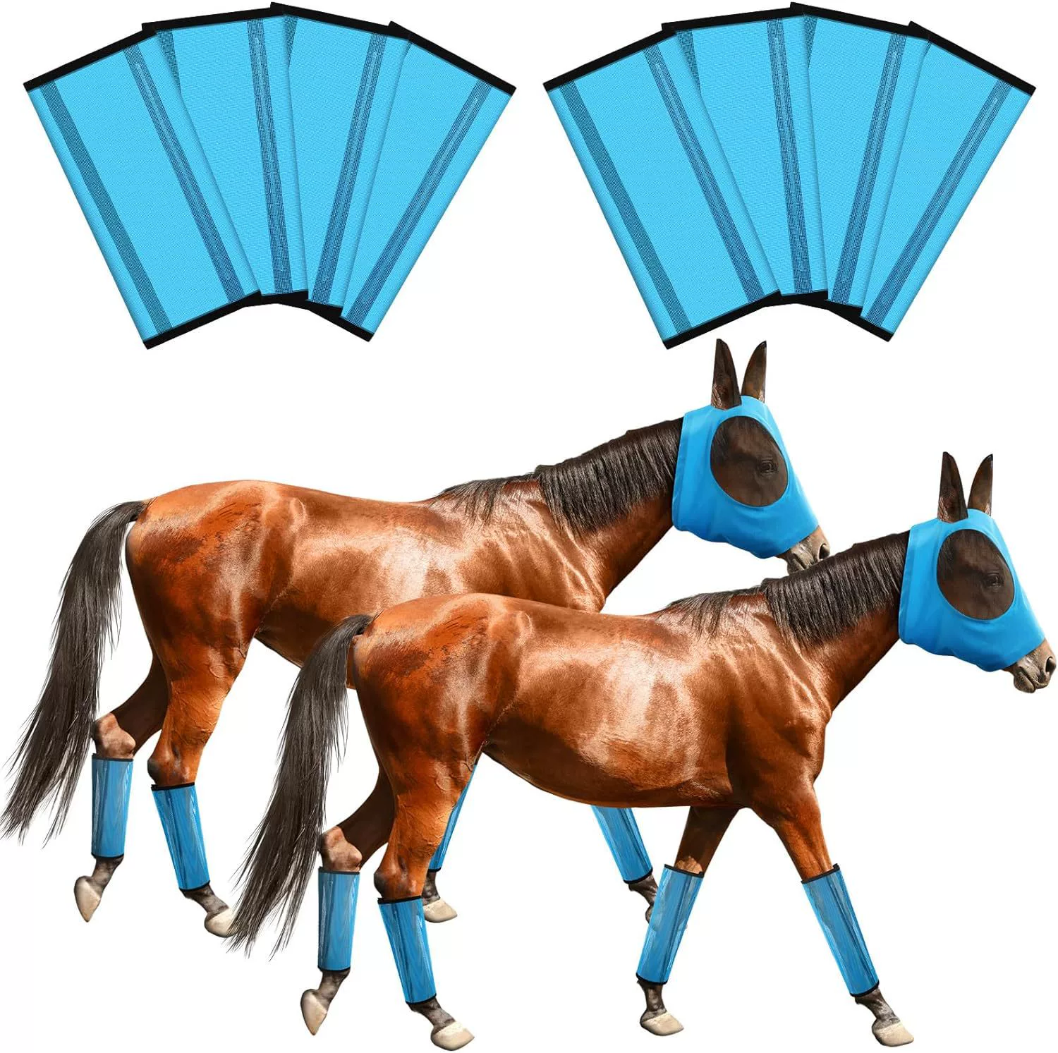 Трансграничные новые конные товары, дышащие, мухи, комары, ветрозащитные конные конные маски, прямые продажи