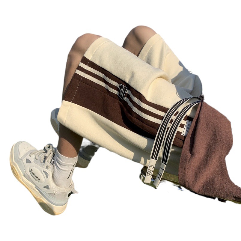 Pantalones cortos Americanos de verano de los hombres baloncesto quinto pantalones juventud transpirable marca de moda suelta casual playa Pantalones deportivos