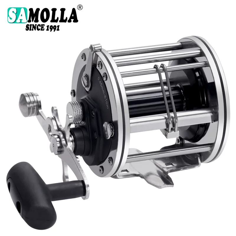 SAMOLLA2025 new PN300/400 iron plate wheel big drum anchor fishing wheel trolley sea fishing steamship fishing