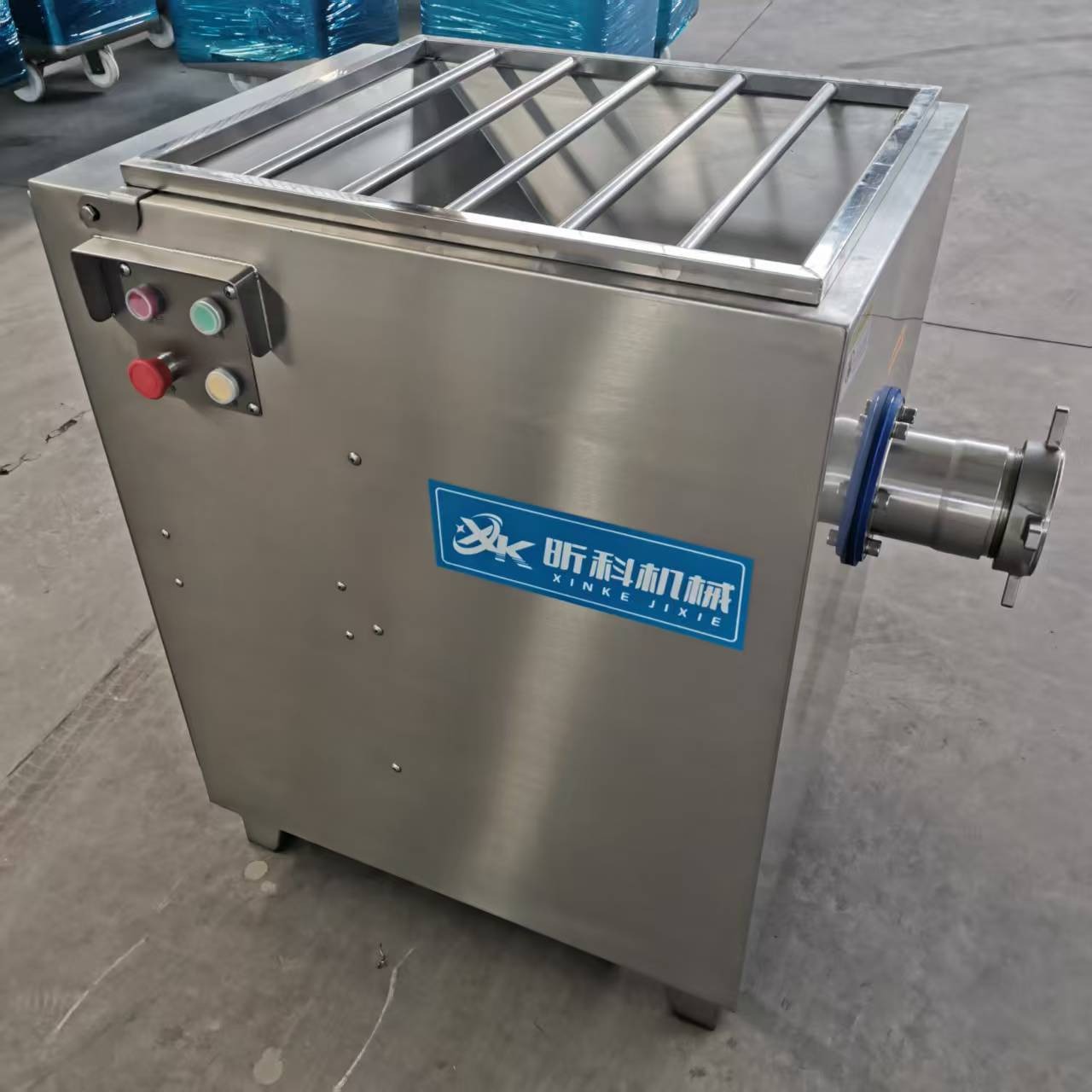 昕科商用绞肉机 猪肉绞碎设备 香肠馅料绞切机器