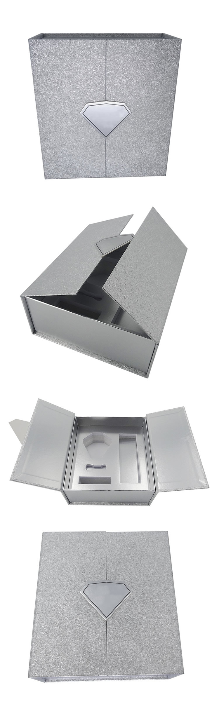 银色高档化妆品纸盒