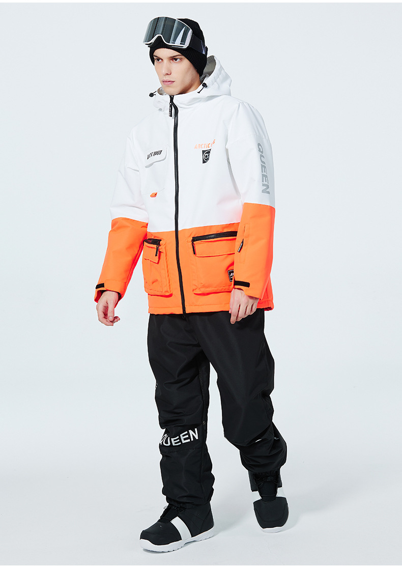 Men's Clothing Ski suit set for men and women couples warm and thick ski suit set single board double board ski suit_viptrois.com