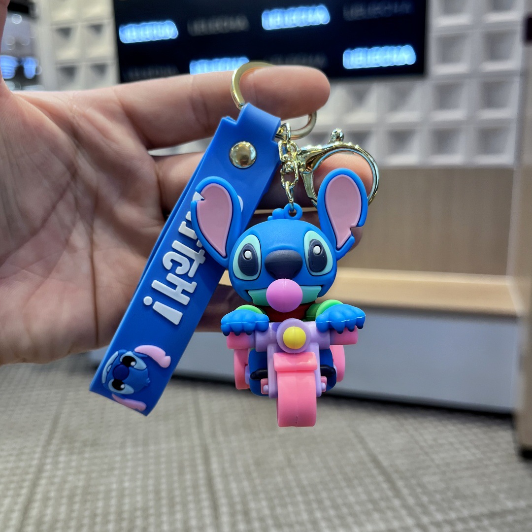 Dibujos animados anime Stitzi llavero estudiante mochila escolar colgante bolso colgante colgante máquina de garras evento pequeño regalo al por mayor