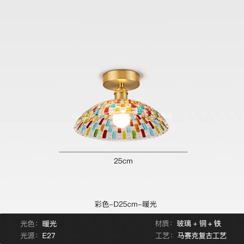 Nórdico simple estilo japonés retro restaurante dormitorio boda balcón ventana flotante lámpara de pasillo lámpara de vidrio rojo