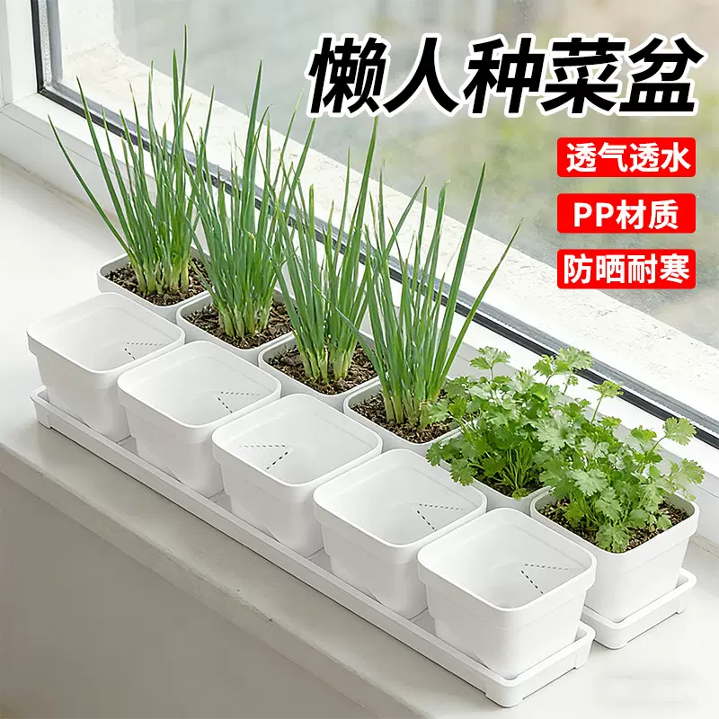 塑料养花种菜专用盆家用阳台窄小窗台长方形花盆槽盆栽种植培育盆