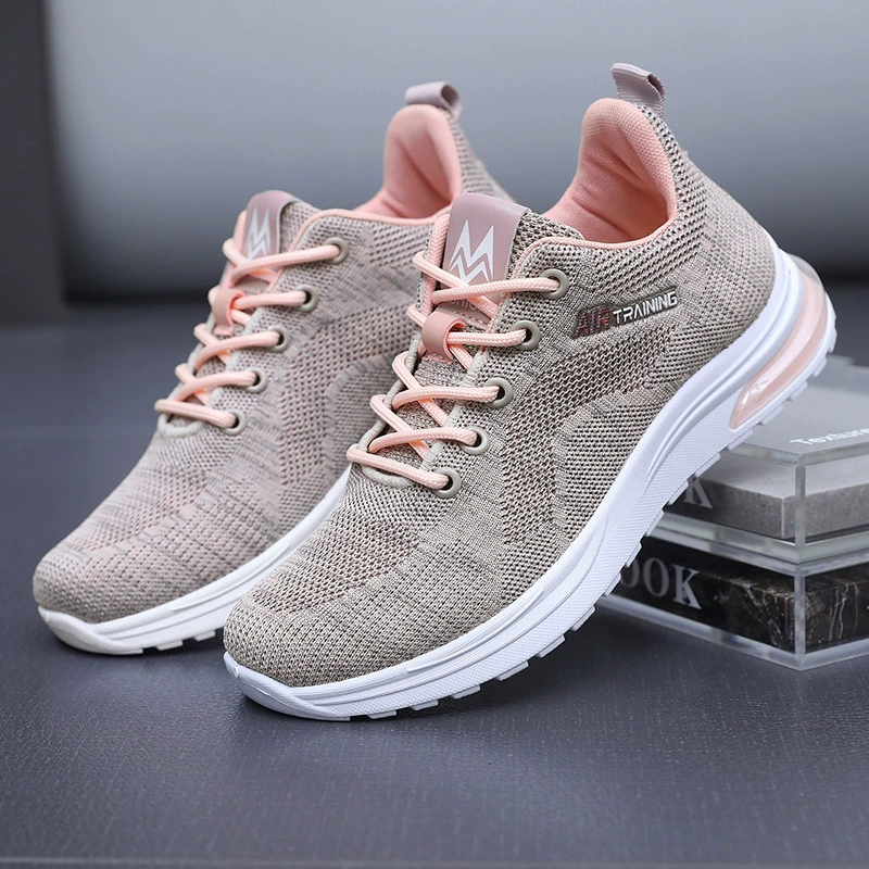 Новые весенние женские кроссовки, удобные тканые дышащие однослойные туфли, кроссовки для девочек, модная универсальная женская обувь с мягкой подошвой