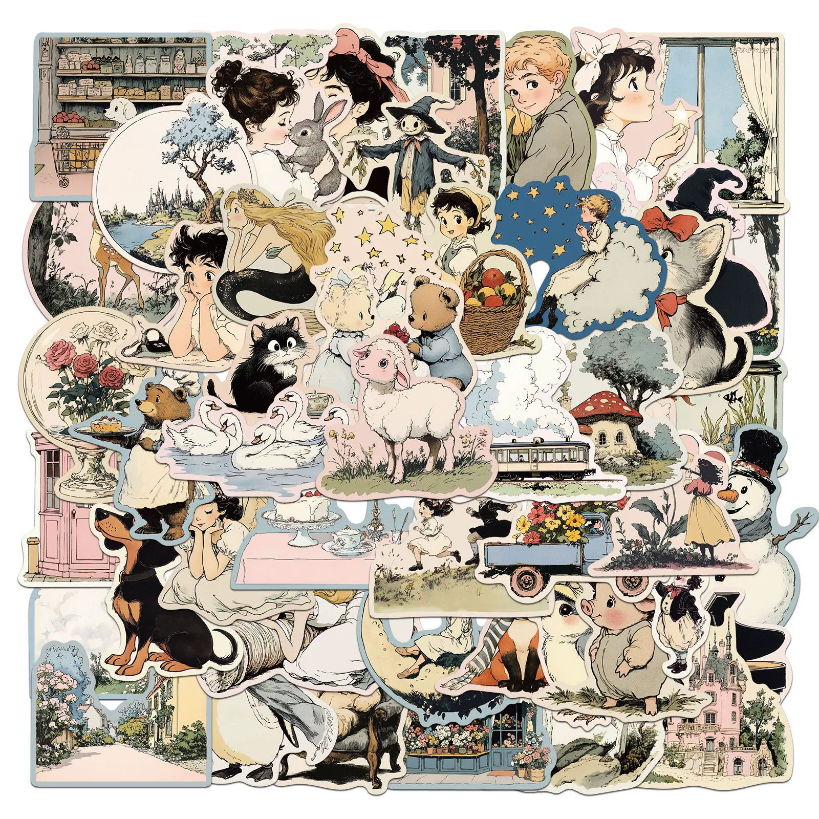 50 милые наклейки из ретро-комиксов мира граффити чемодан для ноутбука гитары чехол для телефона декоративные наклейки