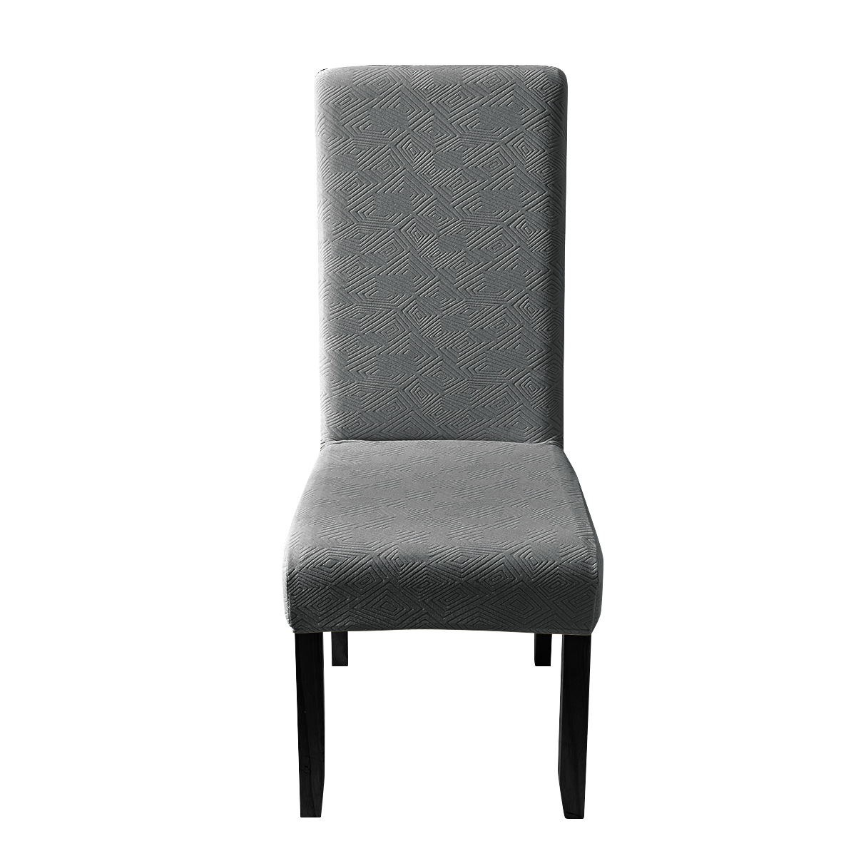 Amazon transfronterizo TPU película impermeable jacquard cubierta de silla de hotel de color sólido elástico cubierta de silla de respaldo alto 240gsm