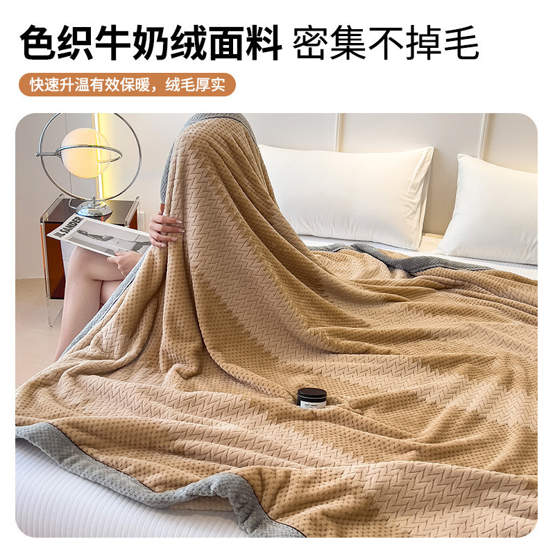 Transfronteriza amazónica coral felp coberta espesa cordero torre de seda seda mantas de aire acondicionado de oficina mantas de siesta