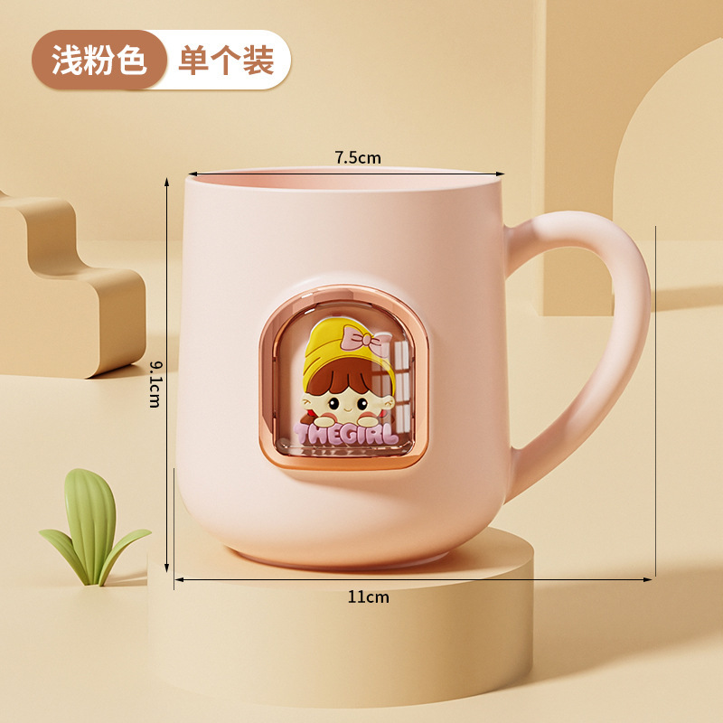 新しいタイプの子供のうがいのコップの食品級の熊の漫画のカップルは歯のコップをブラシします。|undefined