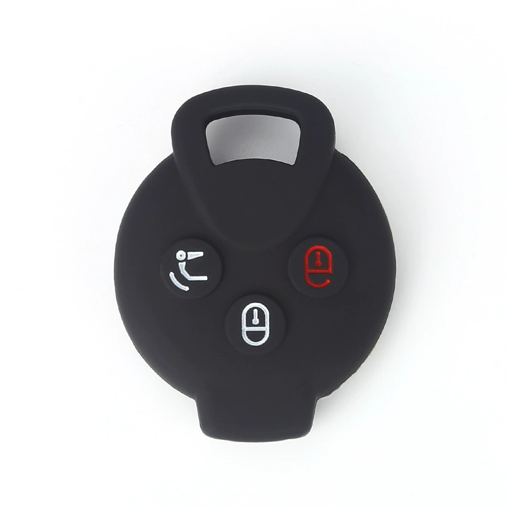 Подходит для Mercedes-Benz Smart 3-клавишный смарт-силиконовый чехол для ключей, сумка для ключей Elf, защитный чехол для автомобильного пульта дистанционного управления