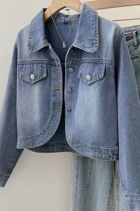 Denim Jacket Women's Matching Dress Short Top 2025 New Small Thin Cardigan Spring and Summer Jacket Denim Jacket Women's Matching Dress Short Top 2025 New Small Thin Cardigan Spring and Summer Jacket