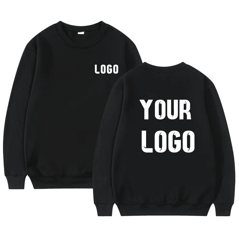 DIY Your Logo Unisex Trendy Casual Top Crew Neck Pullover Personalized Sweatshirt Gift DIY Your Logo Unisex Trendy Casual Top Crew Neck Pullover Personalized Sweatshirt Gift