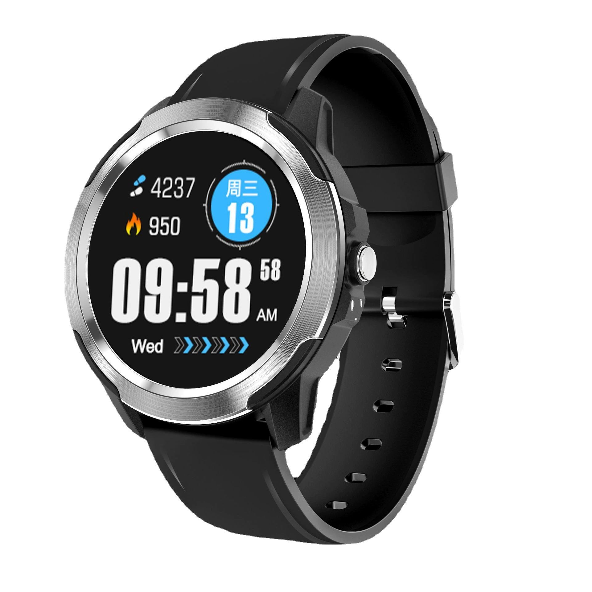 Умный браслет с GPS-позиционирование FA86 Bluetooth умные часы круглый экран Шагомер температура тела артериальное давление пульса трансграничный Горячий