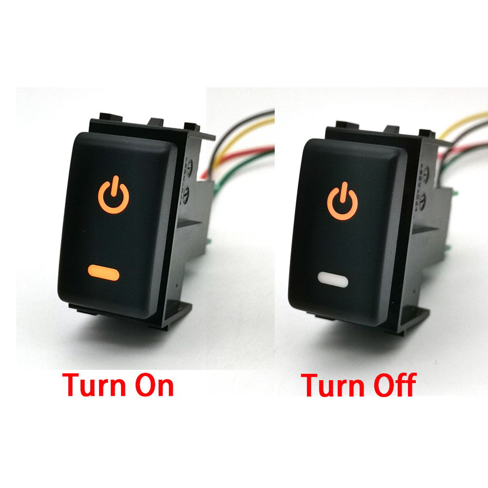 For Nissan Patrol Y62 08-15 Car Led Fan Fog Light Power Radar Button (with Line)