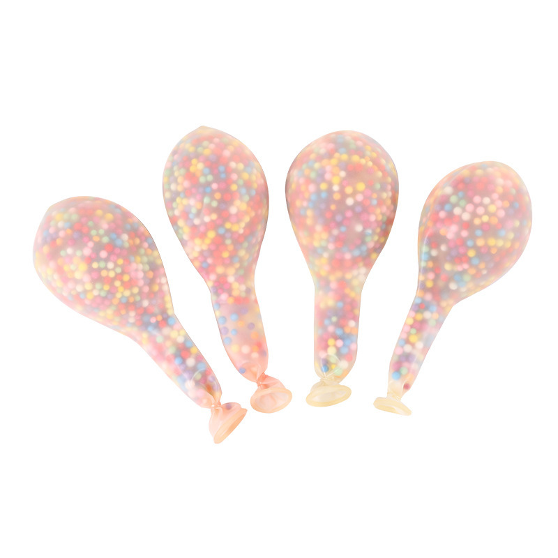 Creative Magic Balloons Latex Transparent Colorful Foam Wedding Birthday Decoration Wholesale Inflatable Colorful Balloons