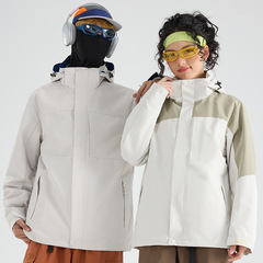 冲锋衣男女同款户外登山服三合一防泼水可拆卸内胆防风防水定制