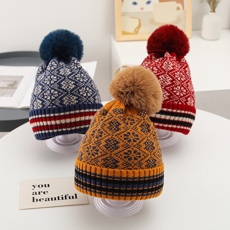Children Unisex Classic Style Printing Wool Cap display picture 1