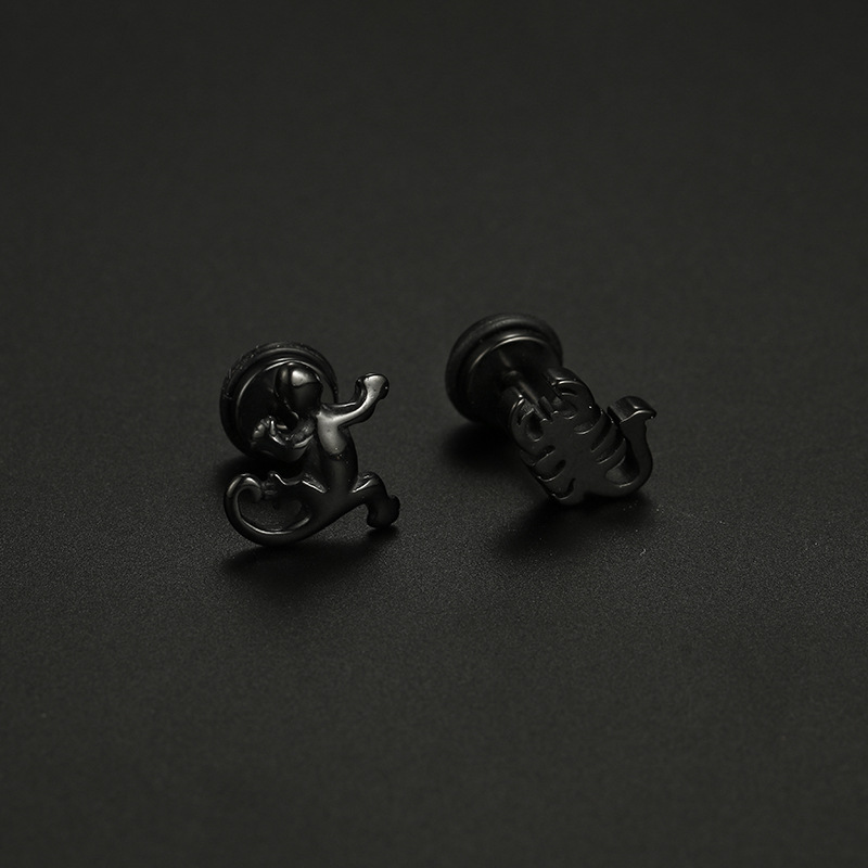 Insect Pattern Unisex Gender 18K Real Gold Plated Stainless Steel PVD Coated Stone-Free Insect Plating Fashion Ear Studs For Unisex