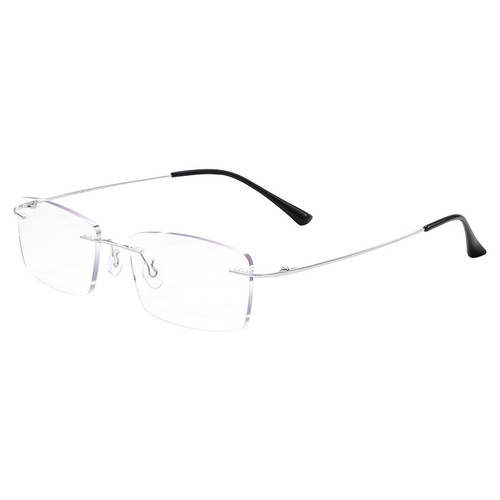 Business titanium frame high-end frameless reading glasses wholesale 8161 anti-blue light high-definition aging mirror ultra-light Danyang reading glasses