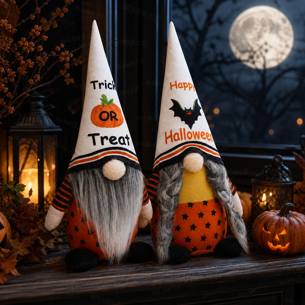 Nuevo producto transfronterizo, decoración de Halloween, calabaza, murciélago, muñeco sin rostro, adornos decorativos, colgante, muñeco Rudolph image 1
