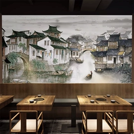 墙纸、壁纸;墙布;壁画