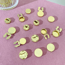 button cover clasp现货衬衫钮扣扣套毛坯简约扣子扣套黄铜纽扣