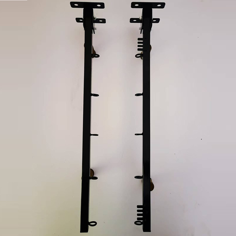 Nuevo transfronterizo de cinco agujeros percha de ropa de alta carga telescópica de acero inoxidable perforado barra de ropa fábrica al por mayor