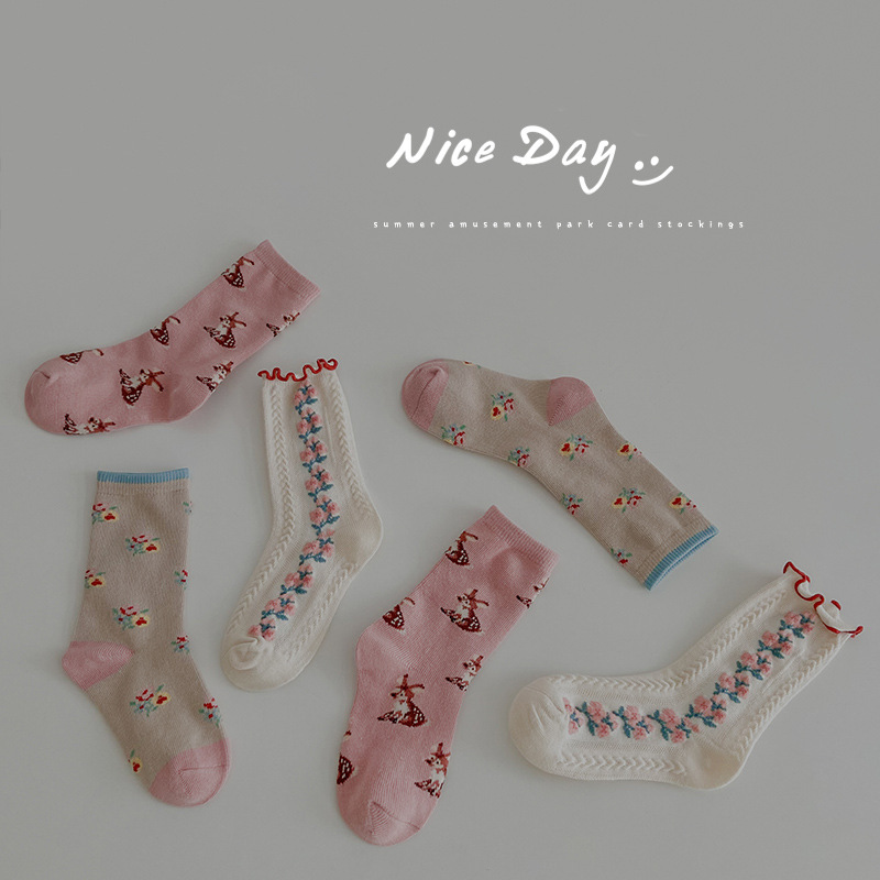 1241 children socks wholesale autumn and winter sweet floral baby socks Korean agaric lace girls socks cotton 1241 children socks wholesale autumn and winter sweet floral baby socks Korean agaric lace girls socks cotton