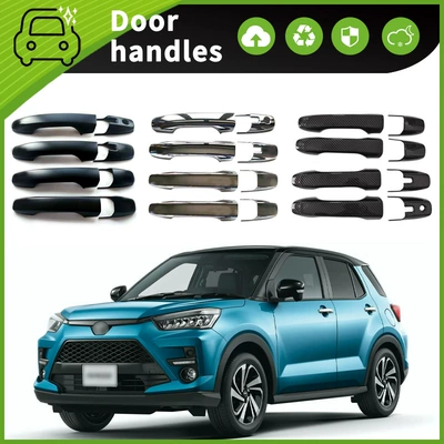 Suitable for 2020 Toyota Raize Door Handle Decorative Trim Strips, Door Bowl Handle Anti-Scratch Modification Accessories